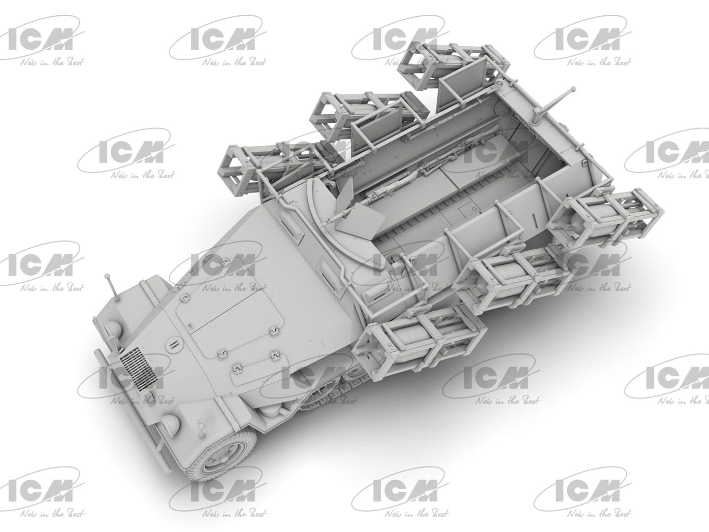 ICM - 35107 - Sd.Kfz. 251/1 Ausf. B Wurfrahmen 40 ‘Stuka zu Fuss’ - digital model