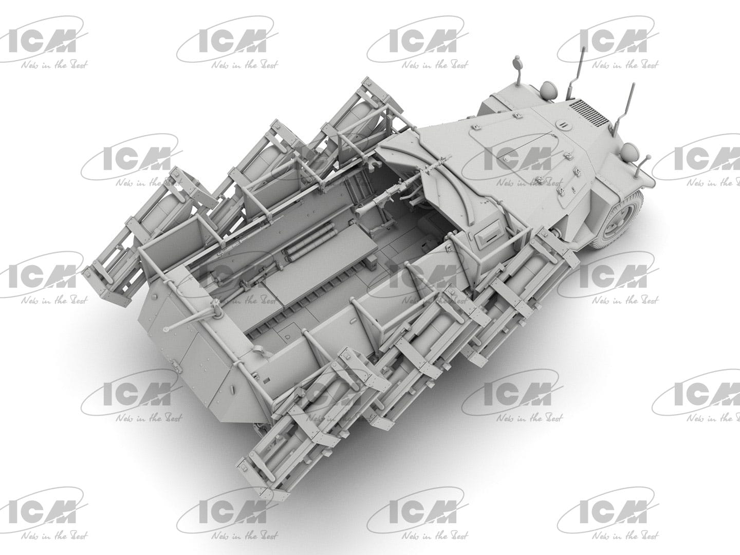 ICM - 35107 - Sd.Kfz. 251/1 Ausf. B Wurfrahmen 40 ‘Stuka zu Fuss’ - digital model