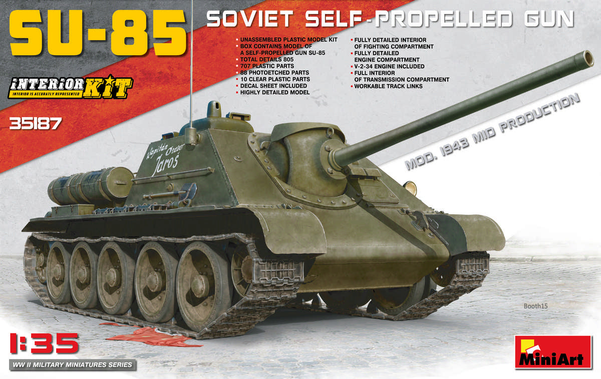 SU-85 obr. 1943 (mid) with Interior