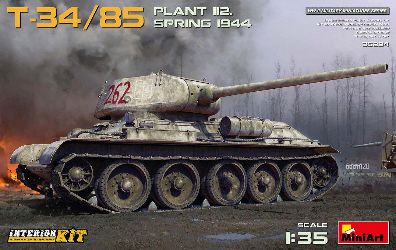 T-34-85 Usine 112 (printemps 1944) avec intérieur