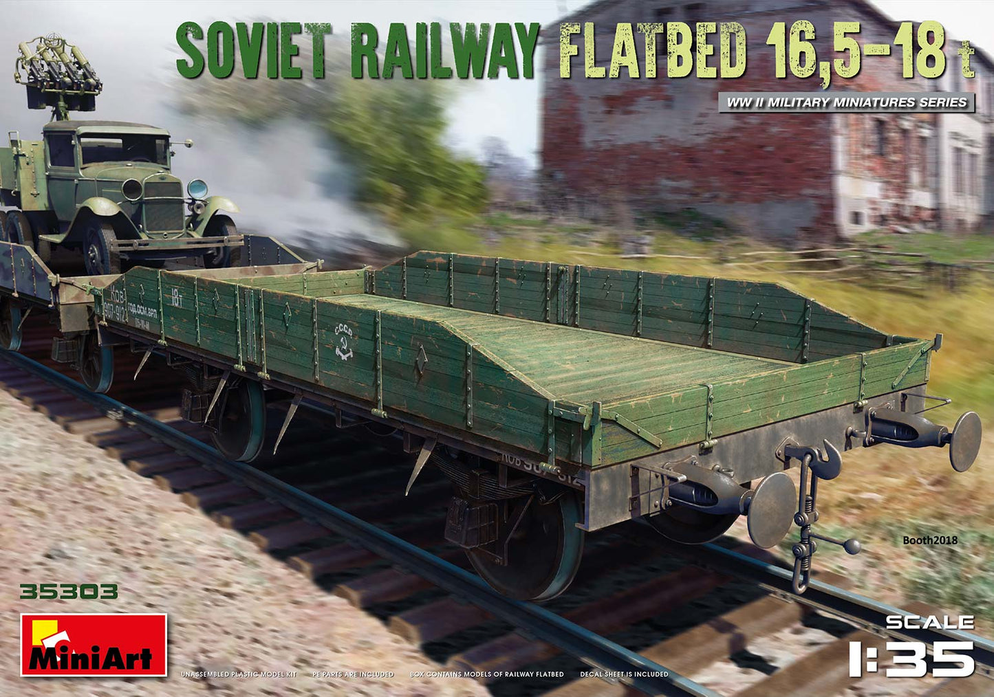 Plateforme ferroviaire soviétique 16,5-18 t