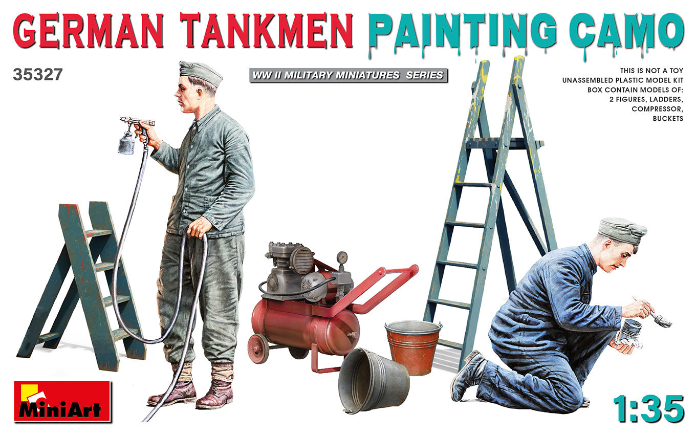 Peinture de camouflage des tankistes allemands