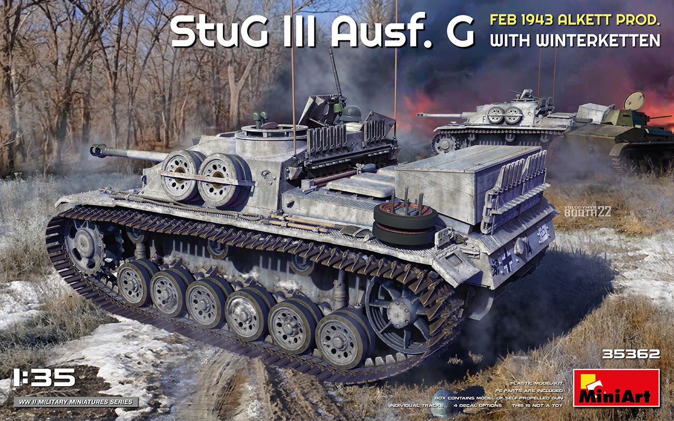 Alkett StuG III Ausf. G (février 1943) avec Winterketten