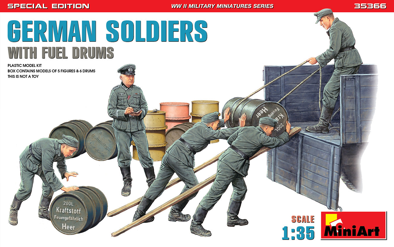 German Soldiers with Fuel Drums [special edition]