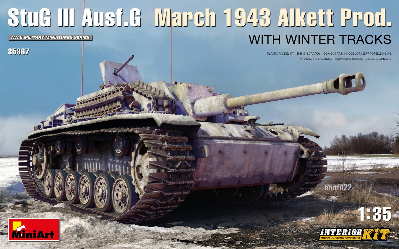 Alkett StuG III Ausf. G (Feb 1943) with Winterketten and Interior