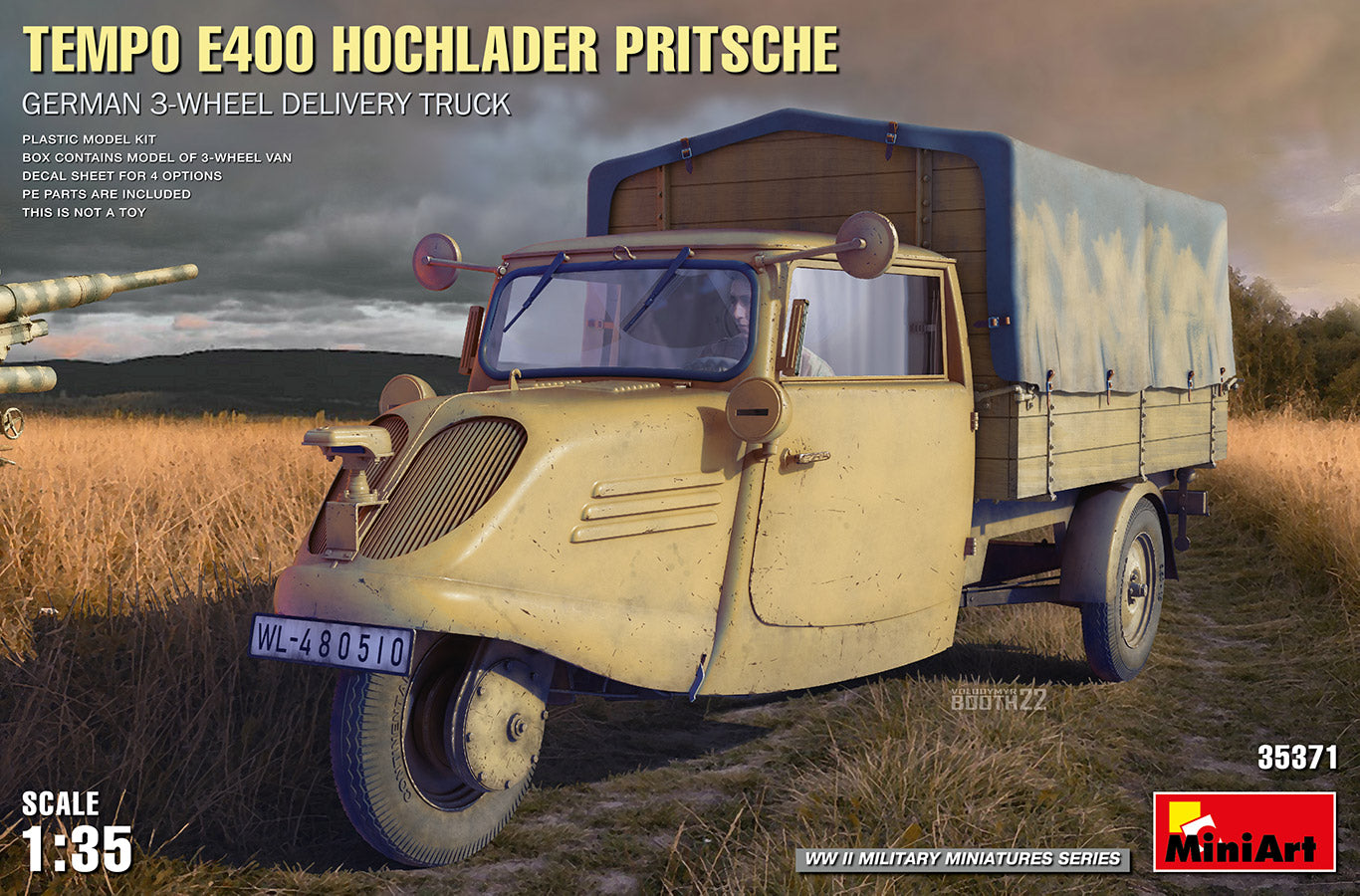 Tempo E40 Hochlader Pritsche