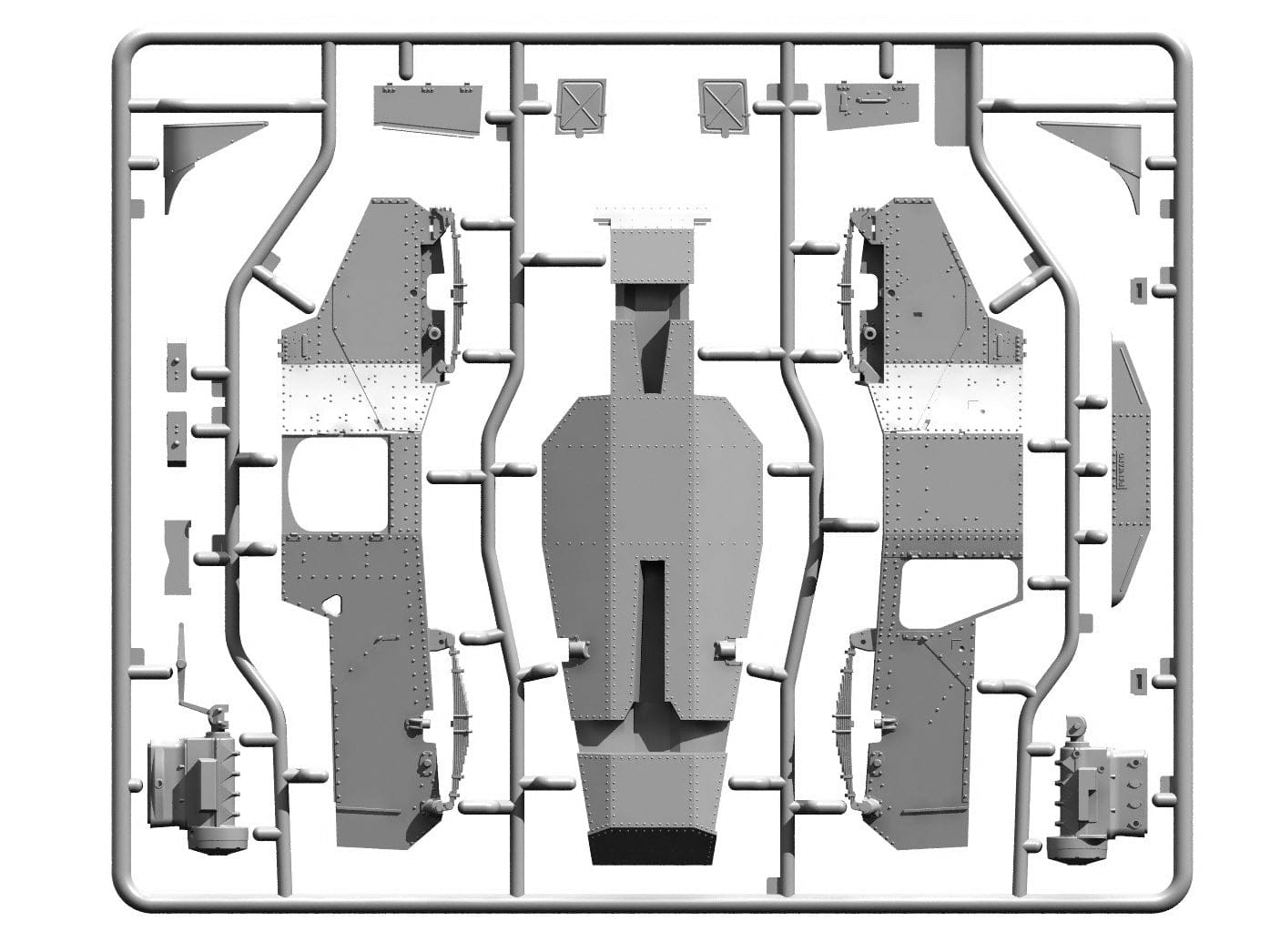 ICM - 35378 - Pz.Sp.Wg. (Funk) P204 (f) - sprue