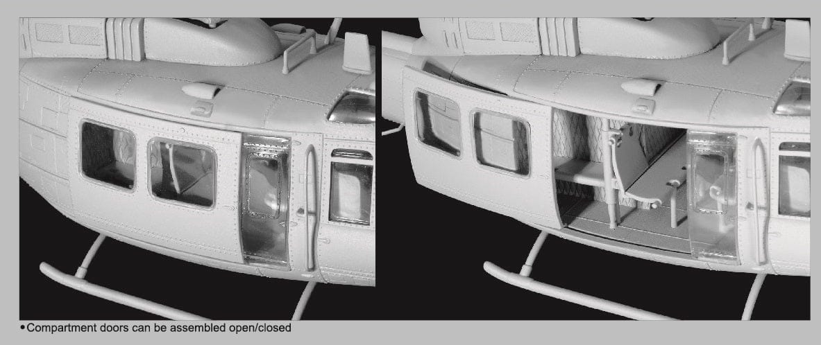 600 - Dragon - 3538 - Bell UH-1D Iroquois ‘Huey’ - unpainted model