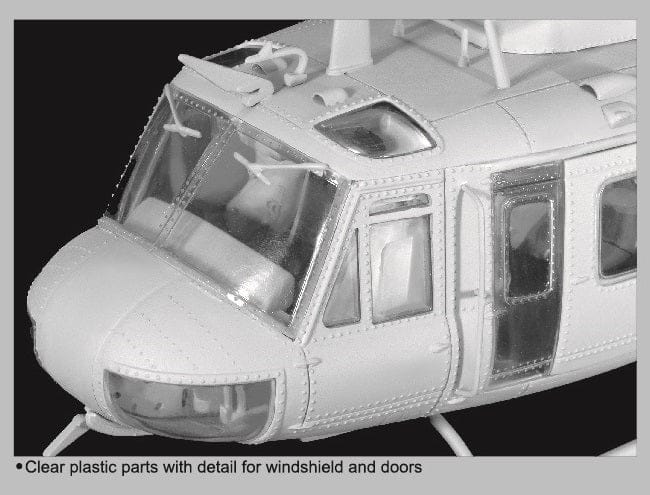 601 - Dragon - 3538 - Bell UH-1D Iroquois ‘Huey’ - unpainted model