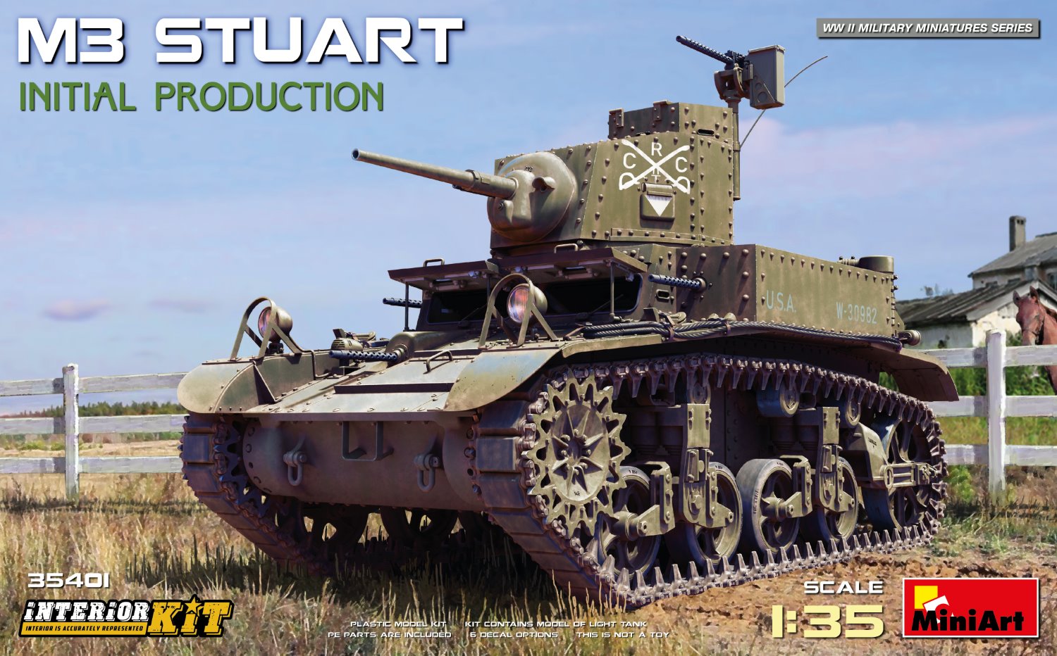 M3 Stuart (production initiale) avec intérieur