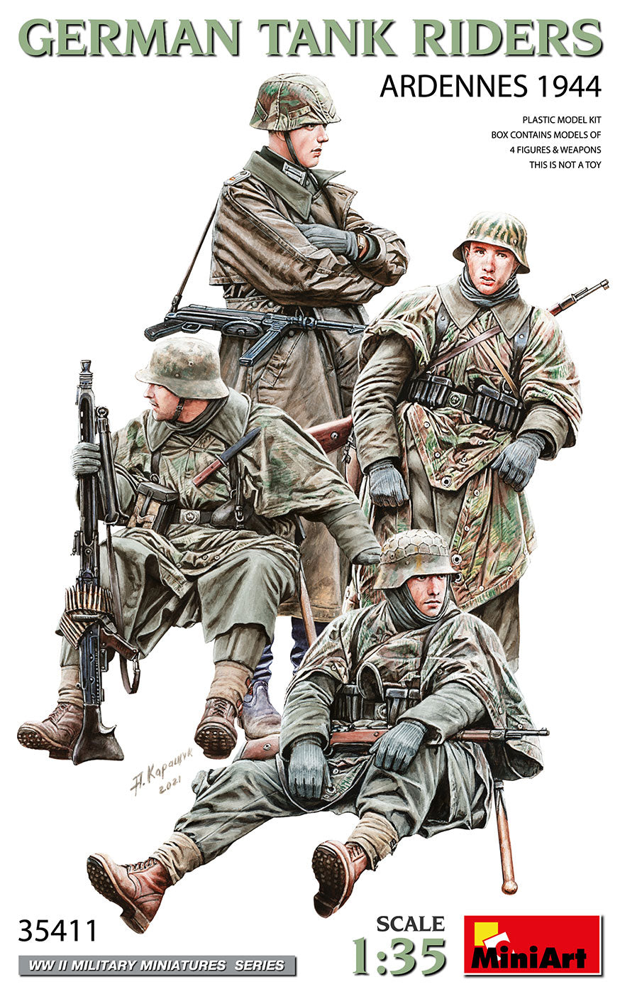 Cavaliers de chars allemands (Ardennes 1944)