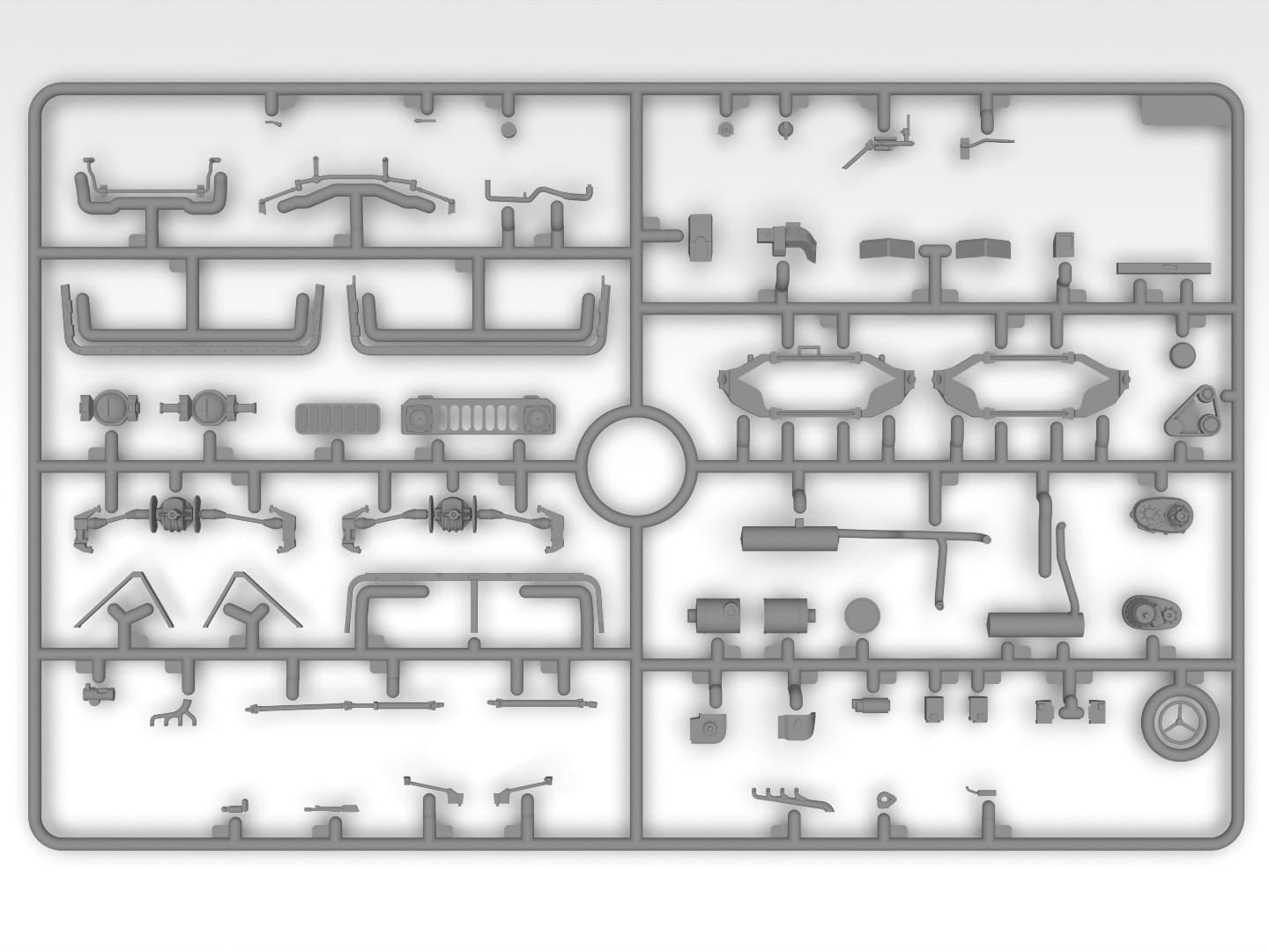 ICM - 35437 - HMMWV Humvee M1025A2 - sprue