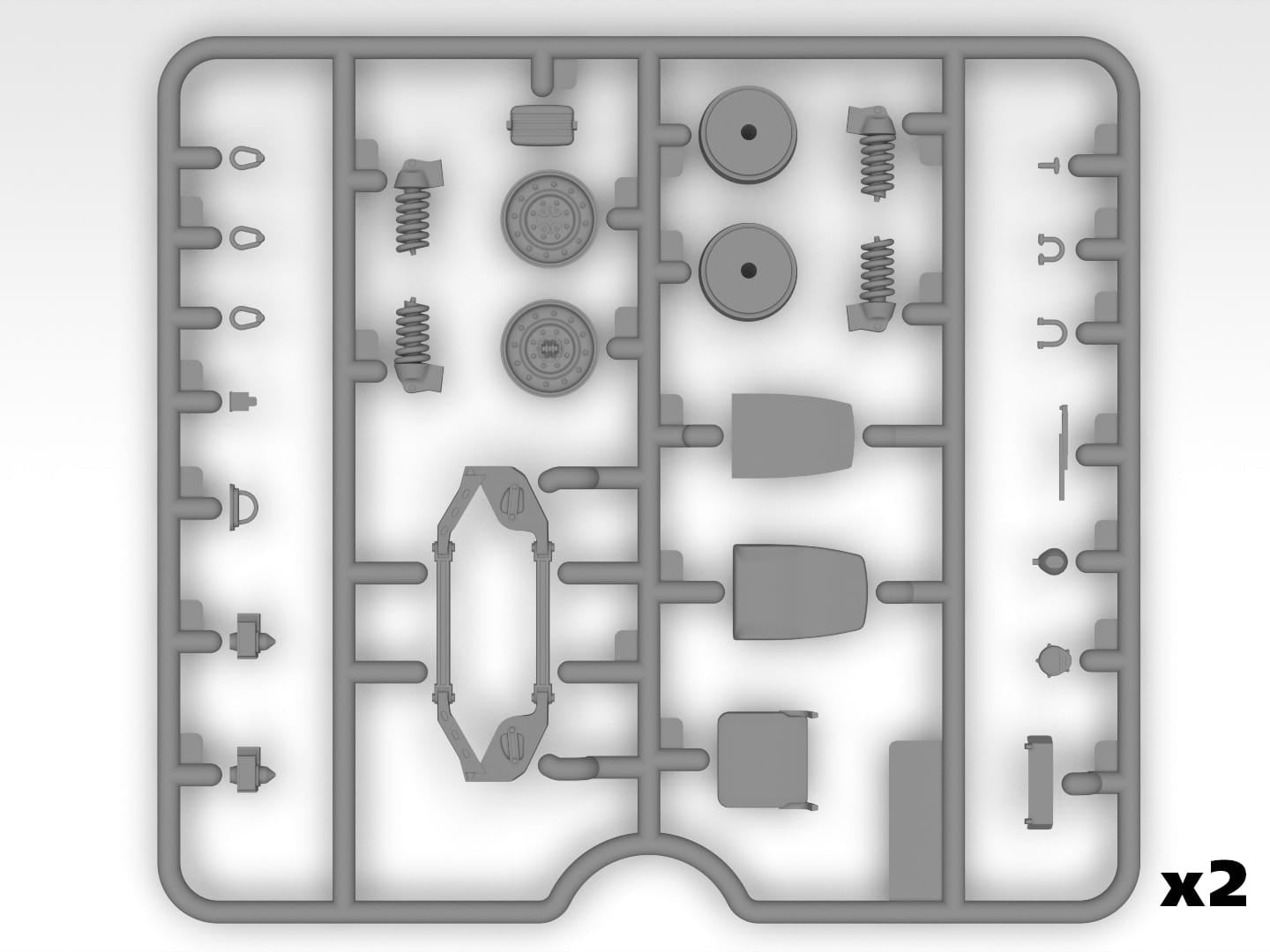 ICM - 35437 - HMMWV Humvee M1025A2 - sprue