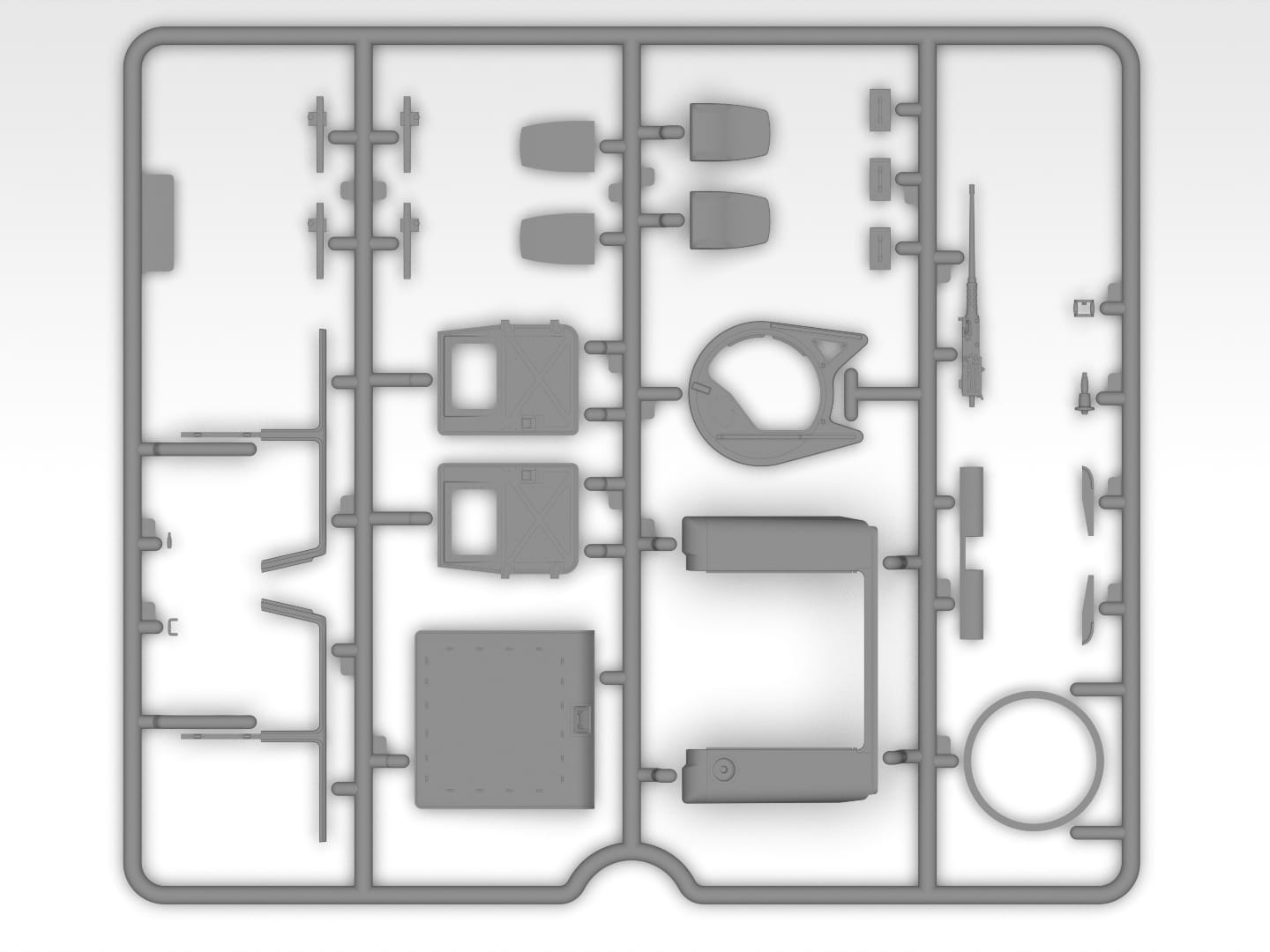 ICM - 35437 - HMMWV Humvee M1025A2 - sprue