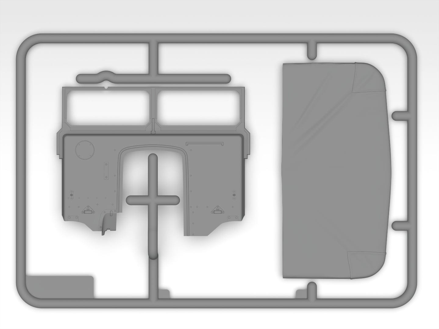 ICM - 35604 - Montgomery's Office with Staff - sprue