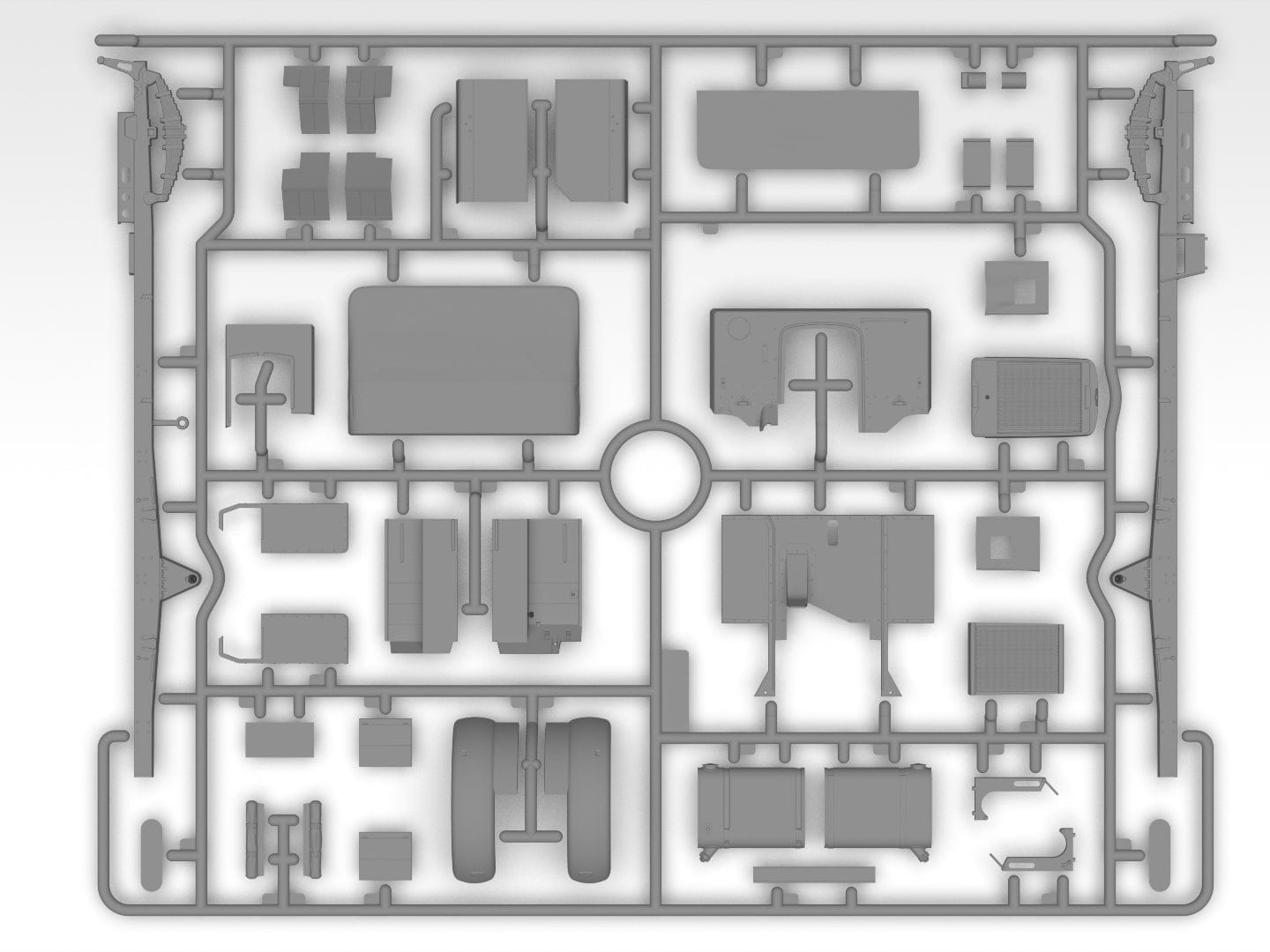 ICM - 35604 - Montgomery's Office with Staff - sprue