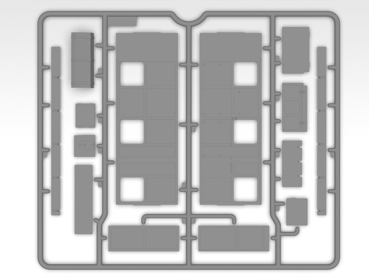 ICM - 35604 - Montgomery's Office with Staff - sprue