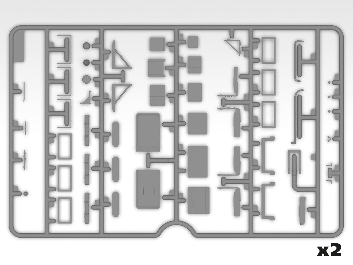 210 - ICM - 35604 - Montgomery's Office with Staff - sprue