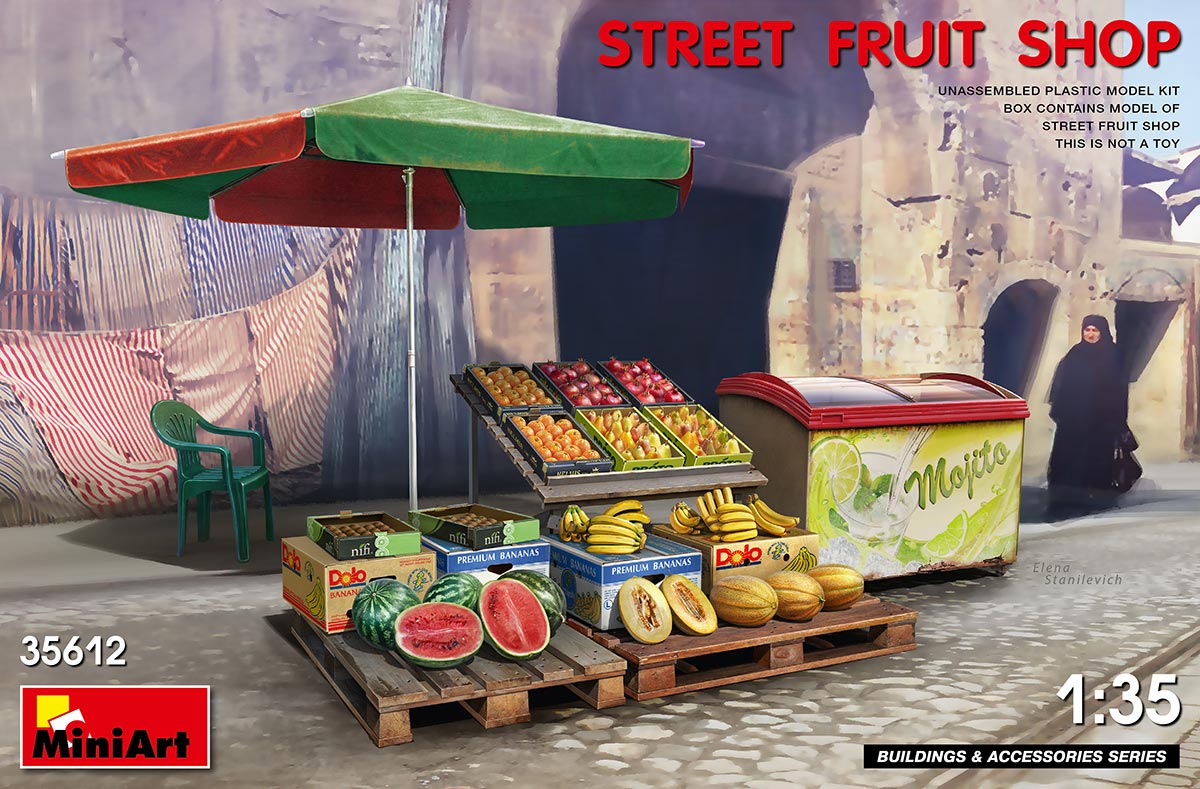 Magasin de fruits de rue