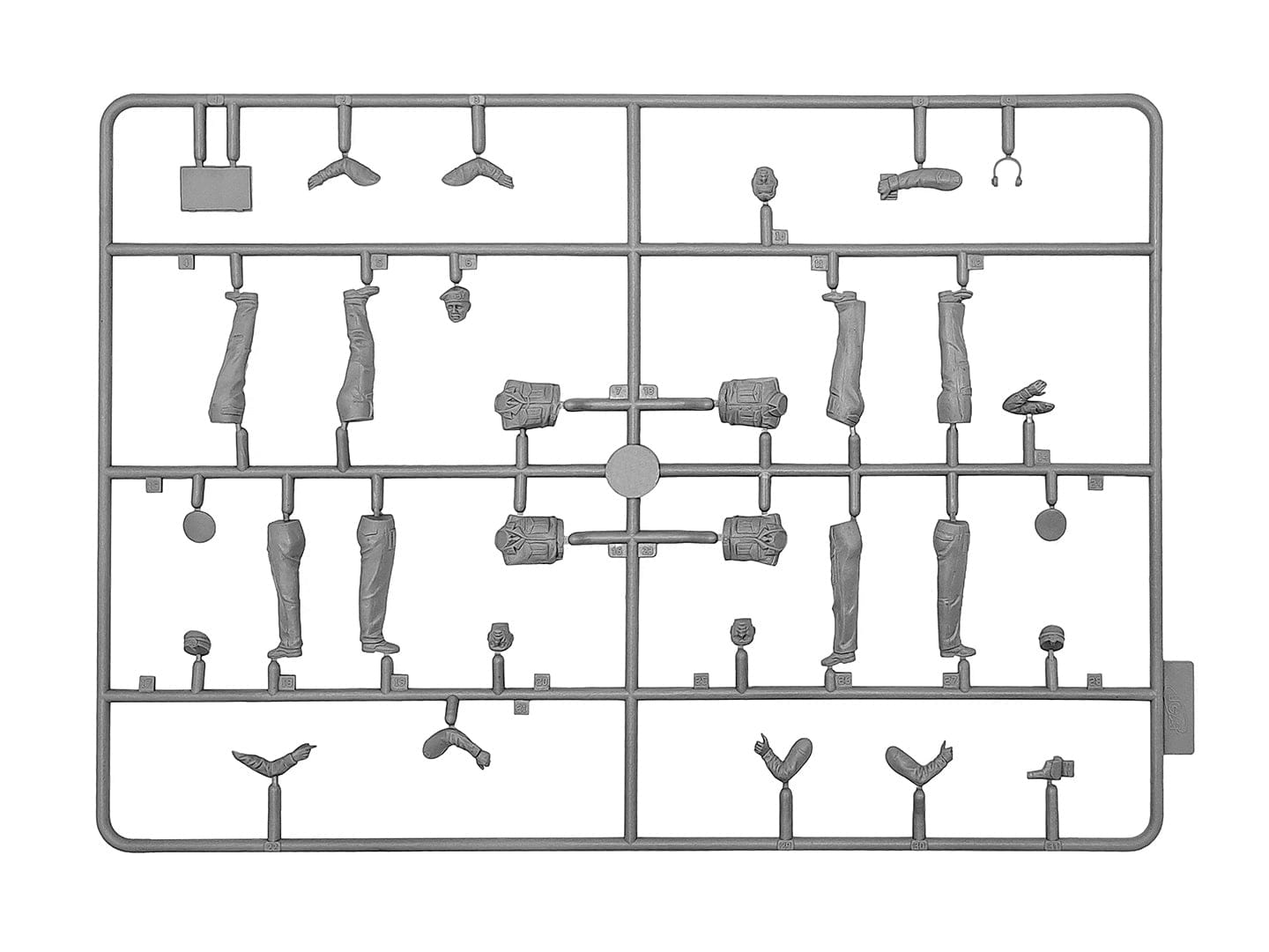 214 - ICM - 35604 - Montgomery's Office with Staff - sprue