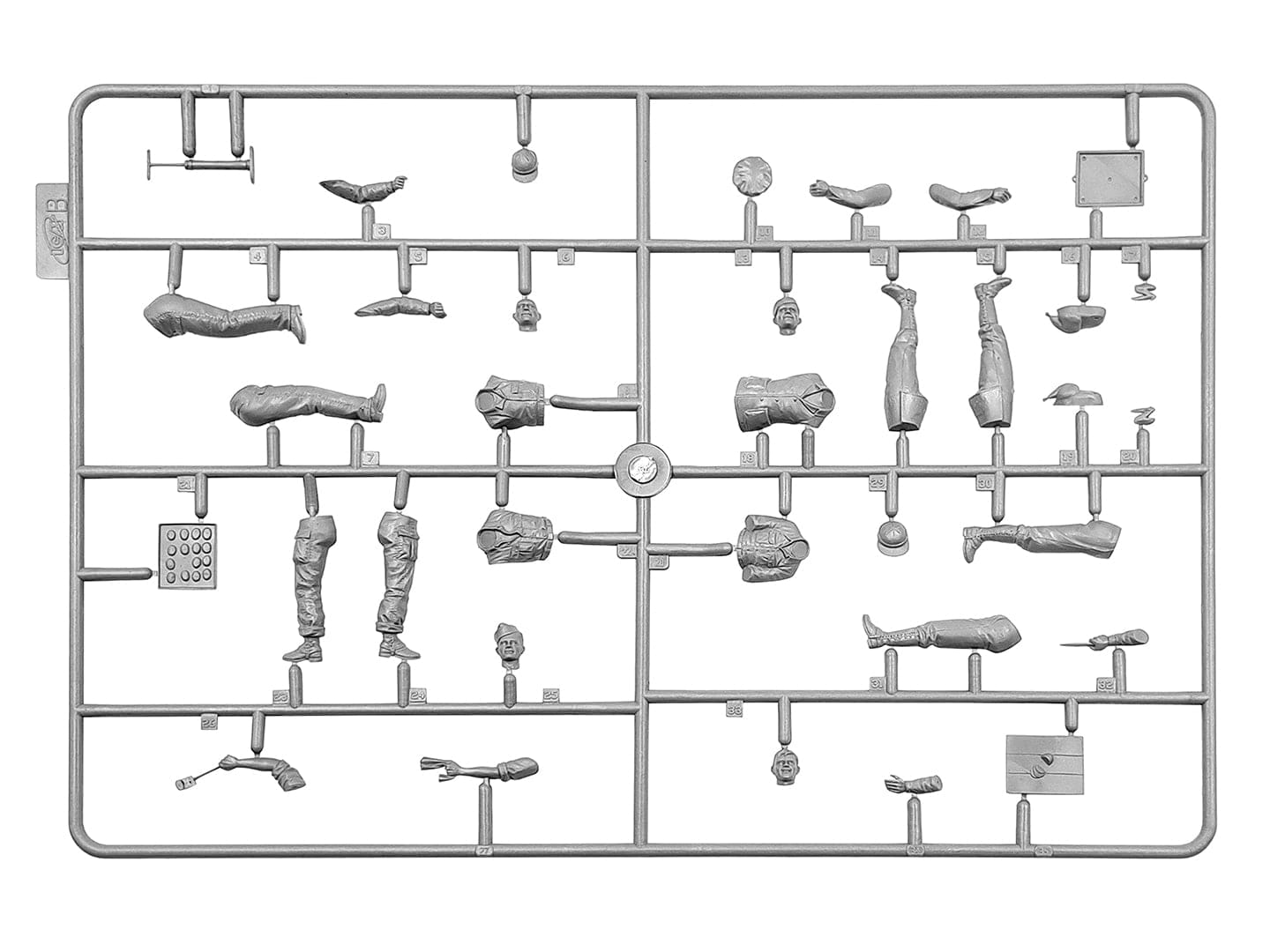 209 - ICM - DS3532 - Festive Dinner on the Front Line - sprue