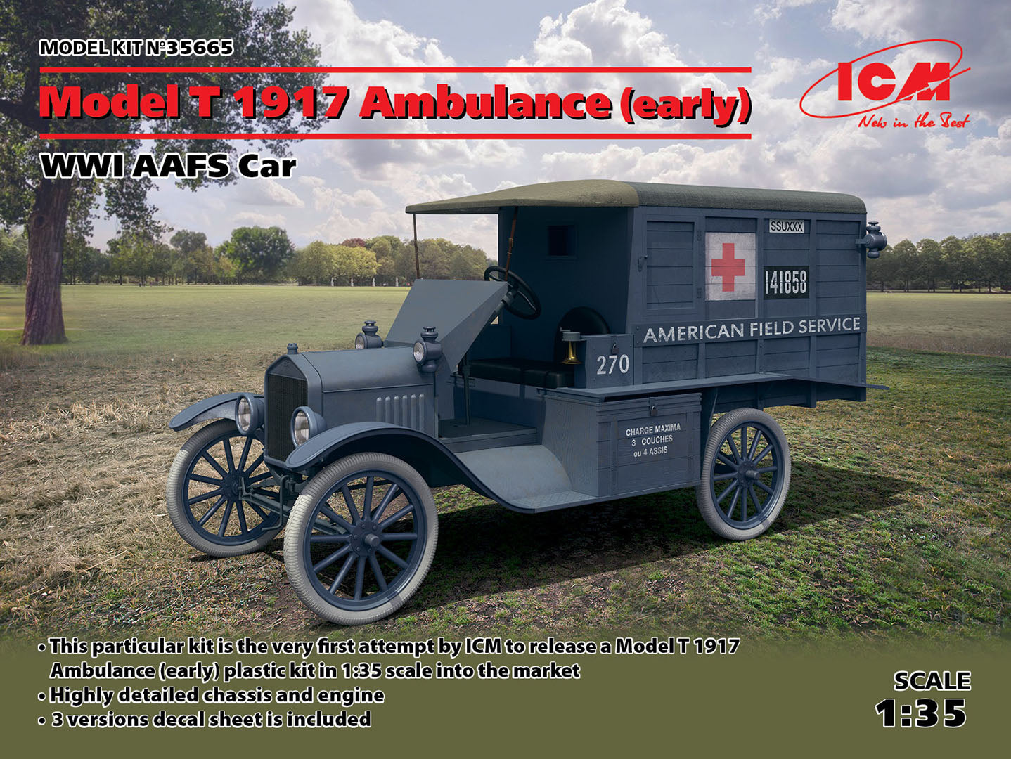 Ambulance Ford modèle T 1917 (ancienne)