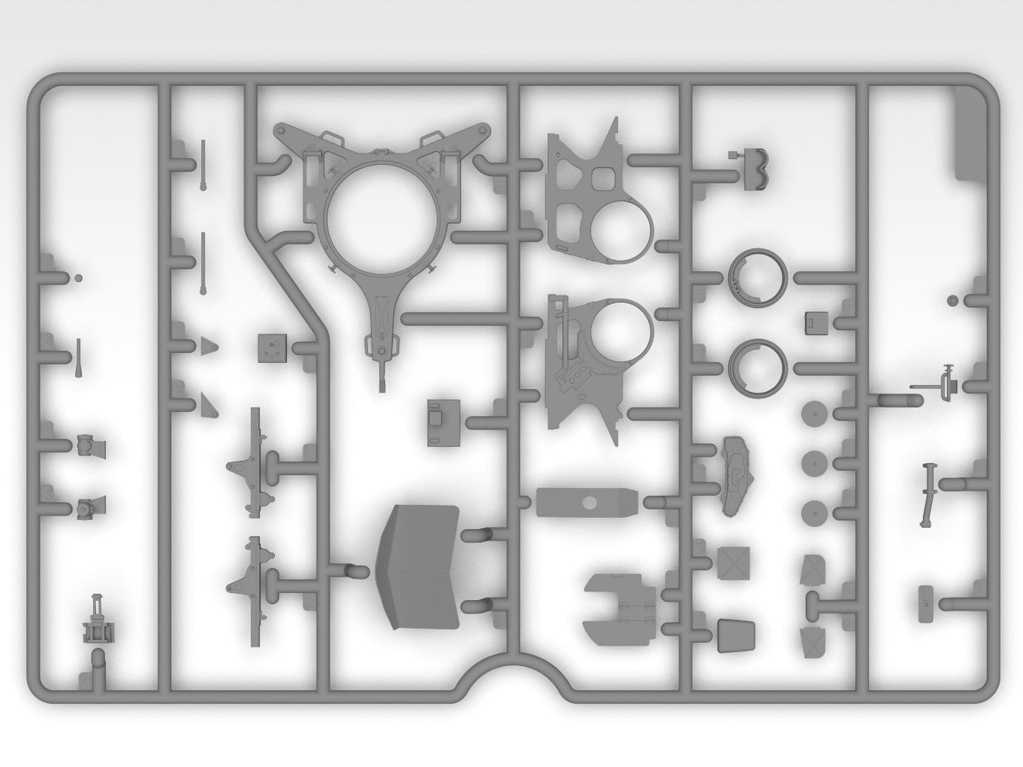 208 - ICM - 35407 - Ford-Werke Sd.Kfz. 3b 2cm Flak 38  ‘Achtung! Sie fliegen!’ - sprue