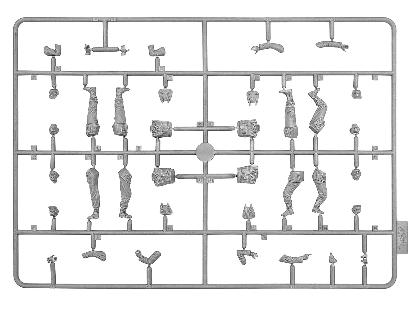 209 - ICM - 35407 - Ford-Werke Sd.Kfz. 3b 2cm Flak 38  ‘Achtung! Sie fliegen!’ - sprue