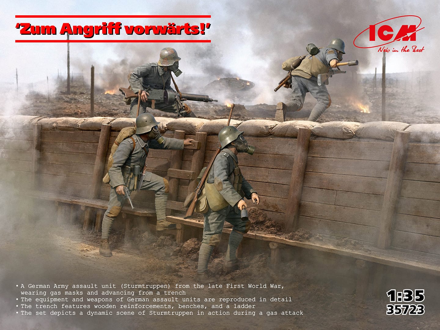 010 - ICM - 35723 - German Sturmtruppen ‘Zum Angriff vorwärts!’ - primary image