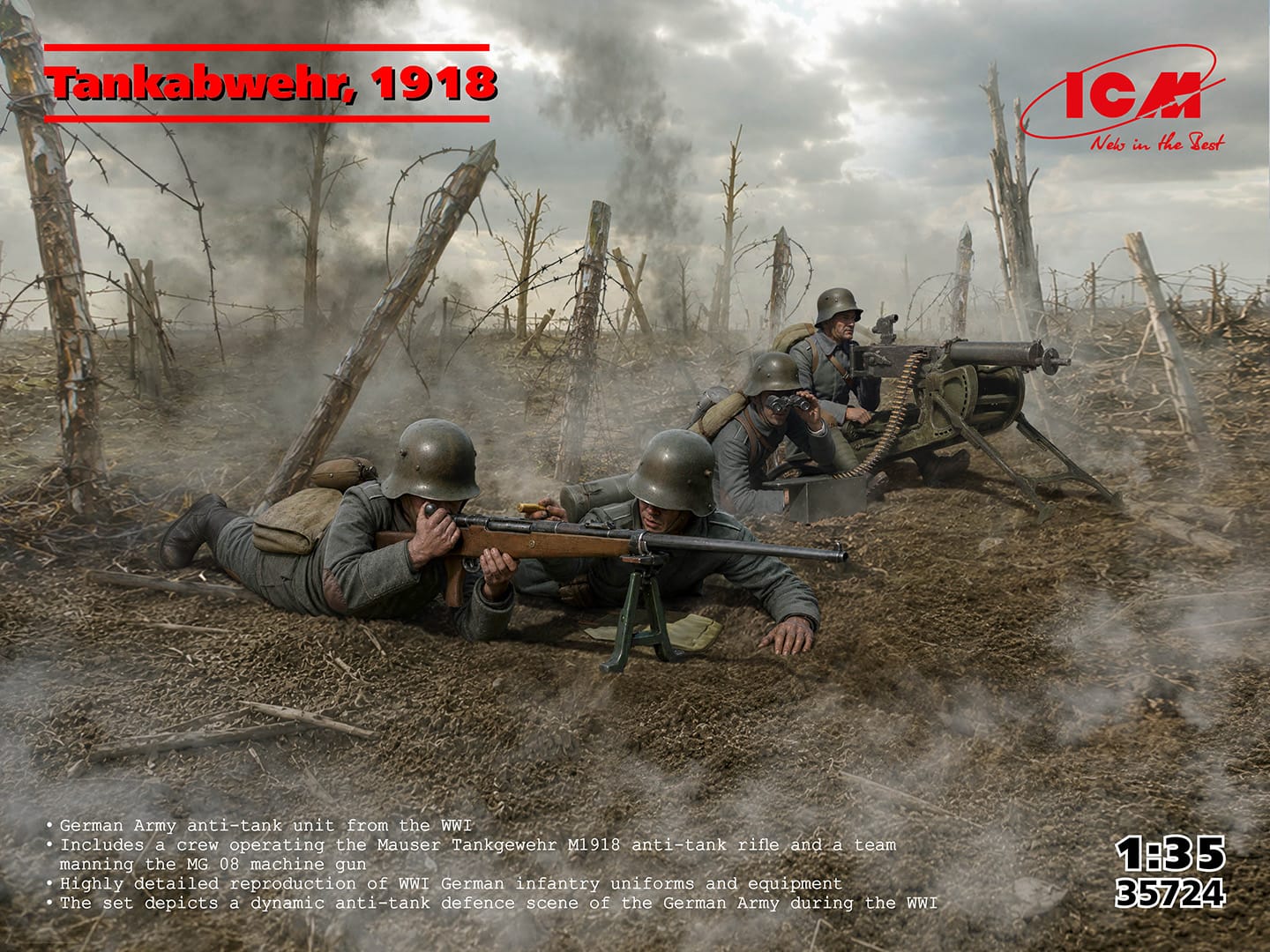 010 - ICM - 35724 - German Tankabwehr (1918) - primary image