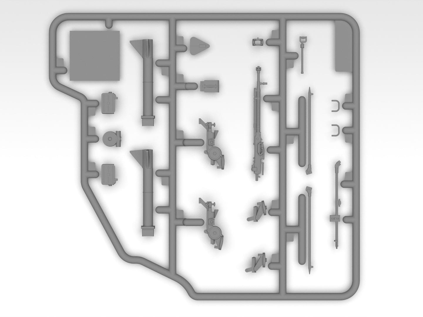 207 - ICM - 35017 - ZiL-131 with DShKMd Crew - sprue