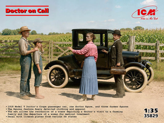 010 - ICM - 35829 - Ford Model T 1918 ‘Doctor on Call’ - primary image