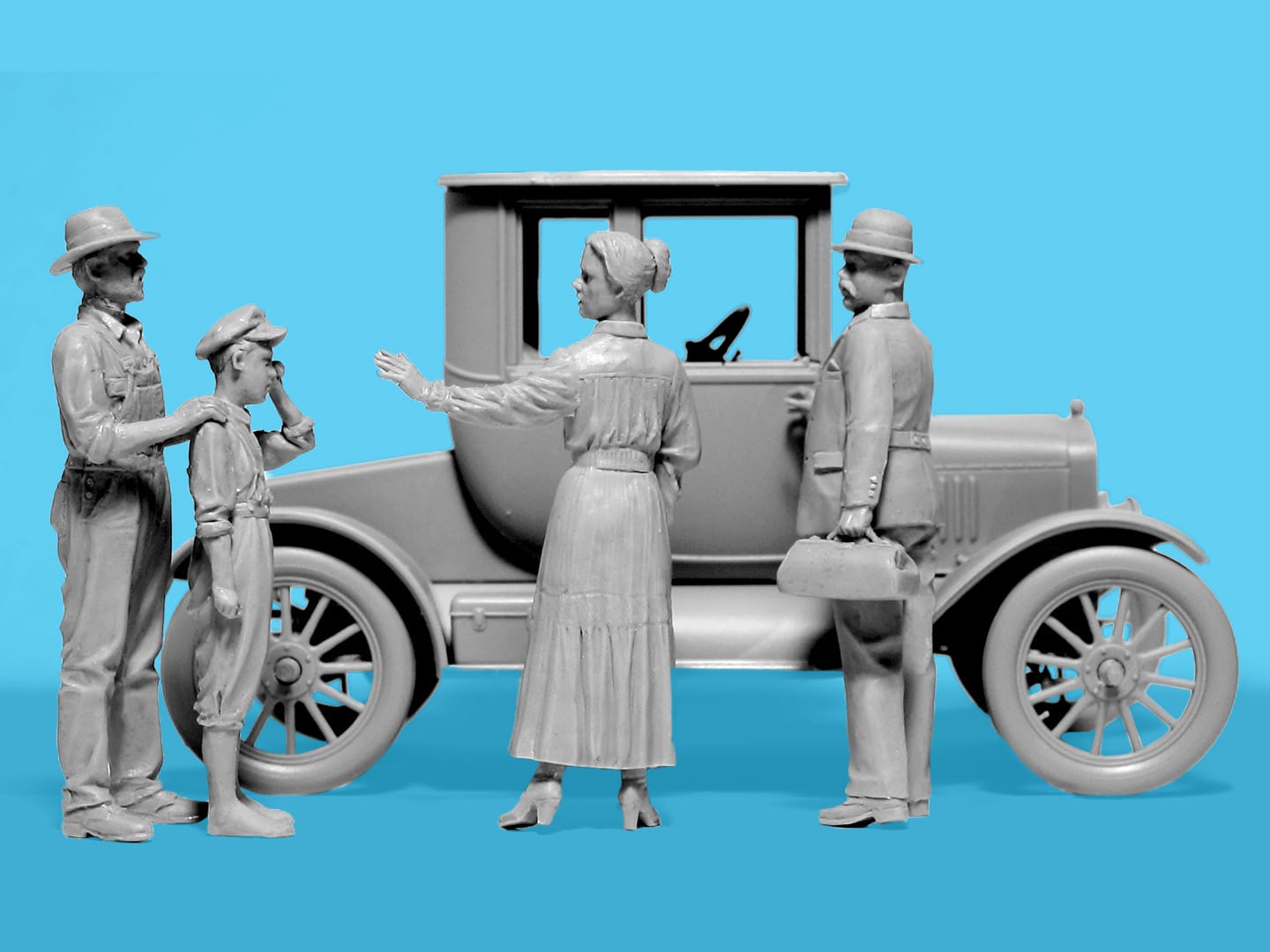 600 - ICM - 35829 - Ford Model T 1918 ‘Doctor on Call’ - unpainted model