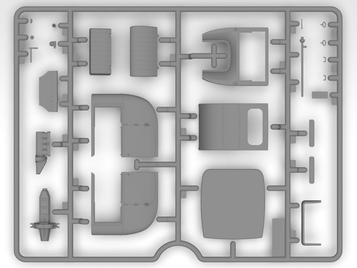 ICM - 35829 - Ford Model T 1918 ‘Doctor on Call’ - sprue