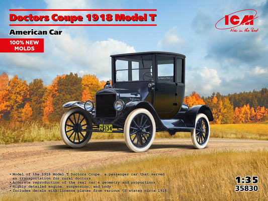 010 - ICM - 35830 - Ford Model T 1918 ‘Doctor’s Coupe’ - primary image