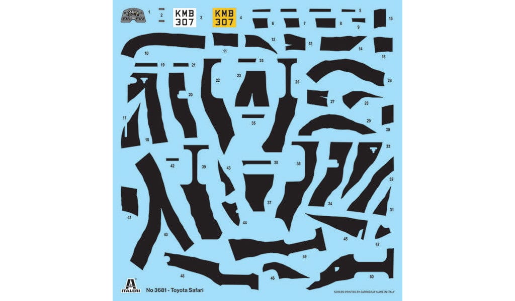 400 - Italeri - 3681 - Toyota Land Cruiser Safari - decals