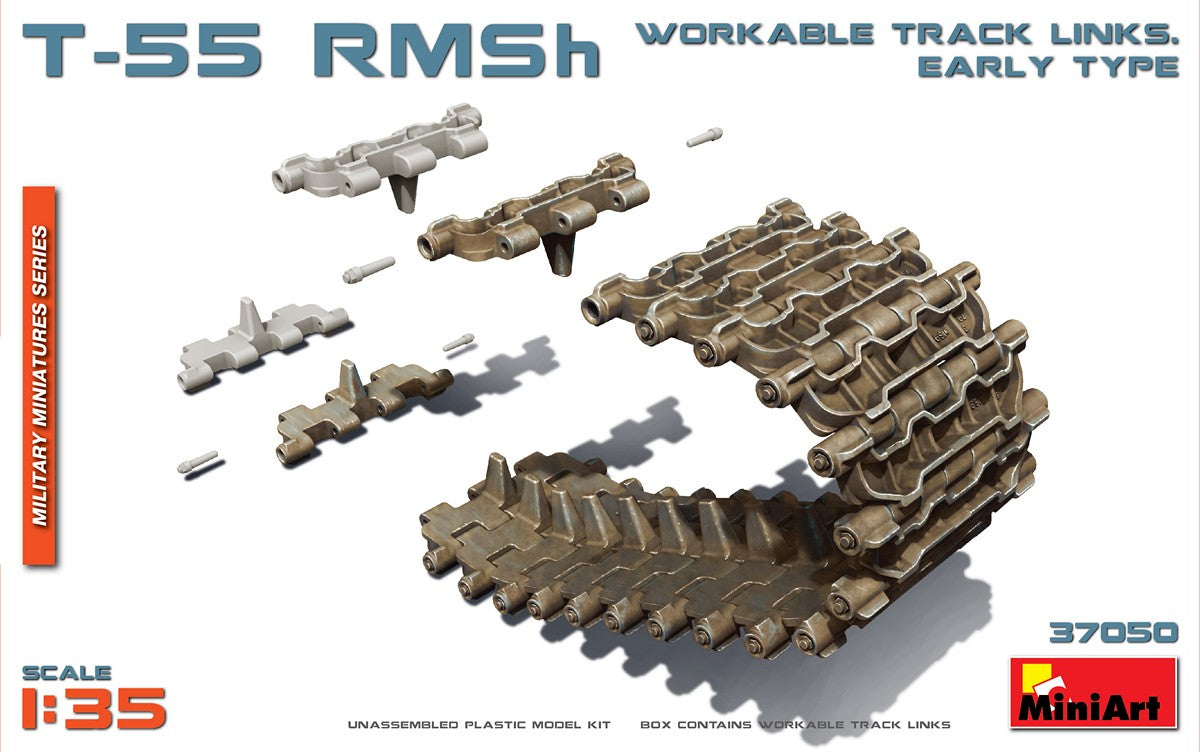 Maillons de chenilles utilisables pour T-55 RMSh (anciens modèles)