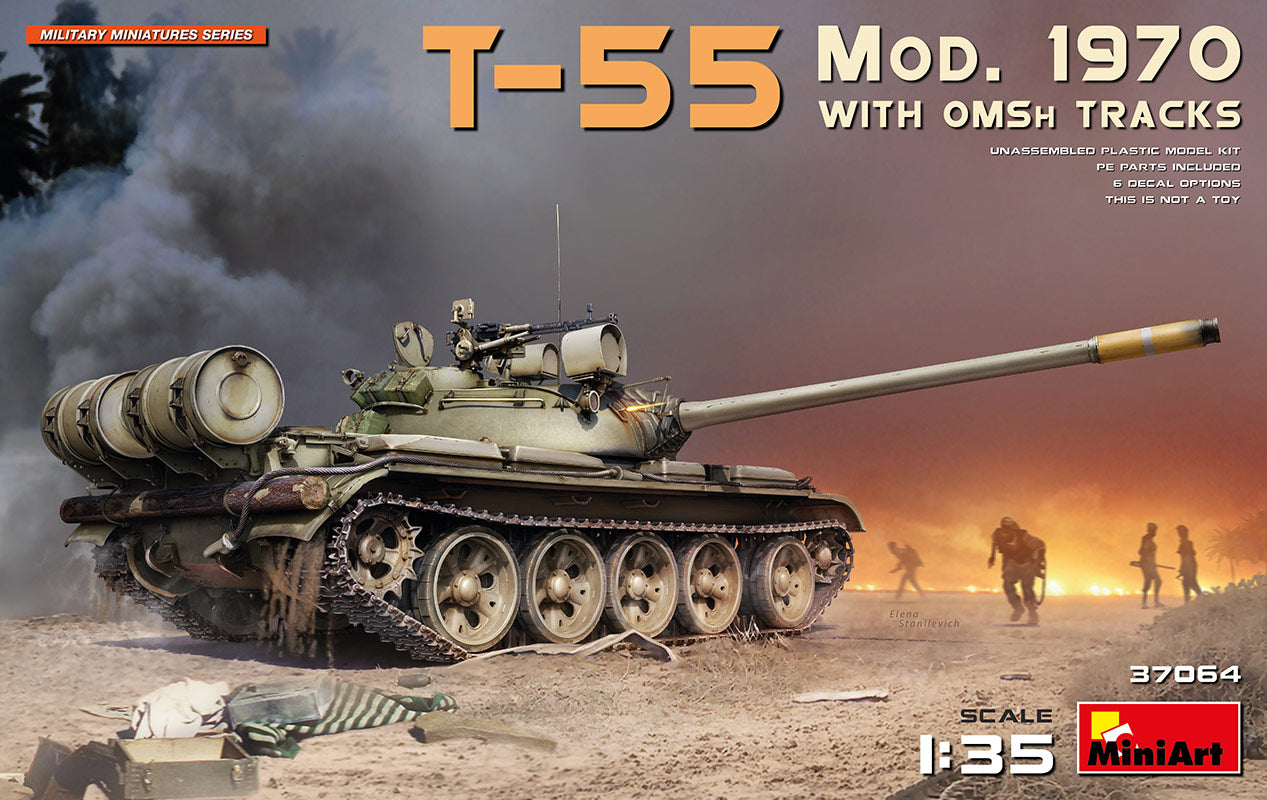 T-55 obr. 197 with OMsh Tracks