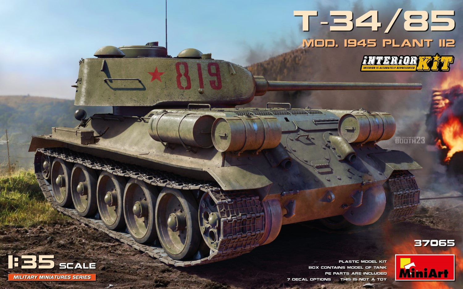 T-34-85 obr. 1945 Usine 112 avec intérieur