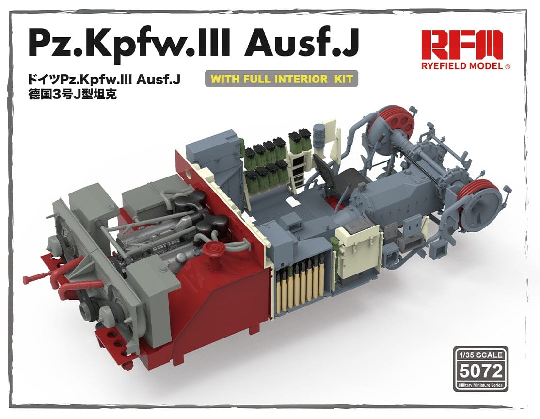 Rye Field Model - 5072 - Pz.Kpfw. III Ausf. J [interior kit] - digital model