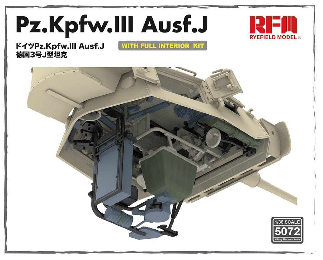 Rye Field Model - 5072 - Pz.Kpfw. III Ausf. J [interior kit] - digital model