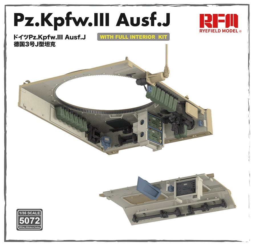 Rye Field Model - 5072 - Pz.Kpfw. III Ausf. J [interior kit] - digital model