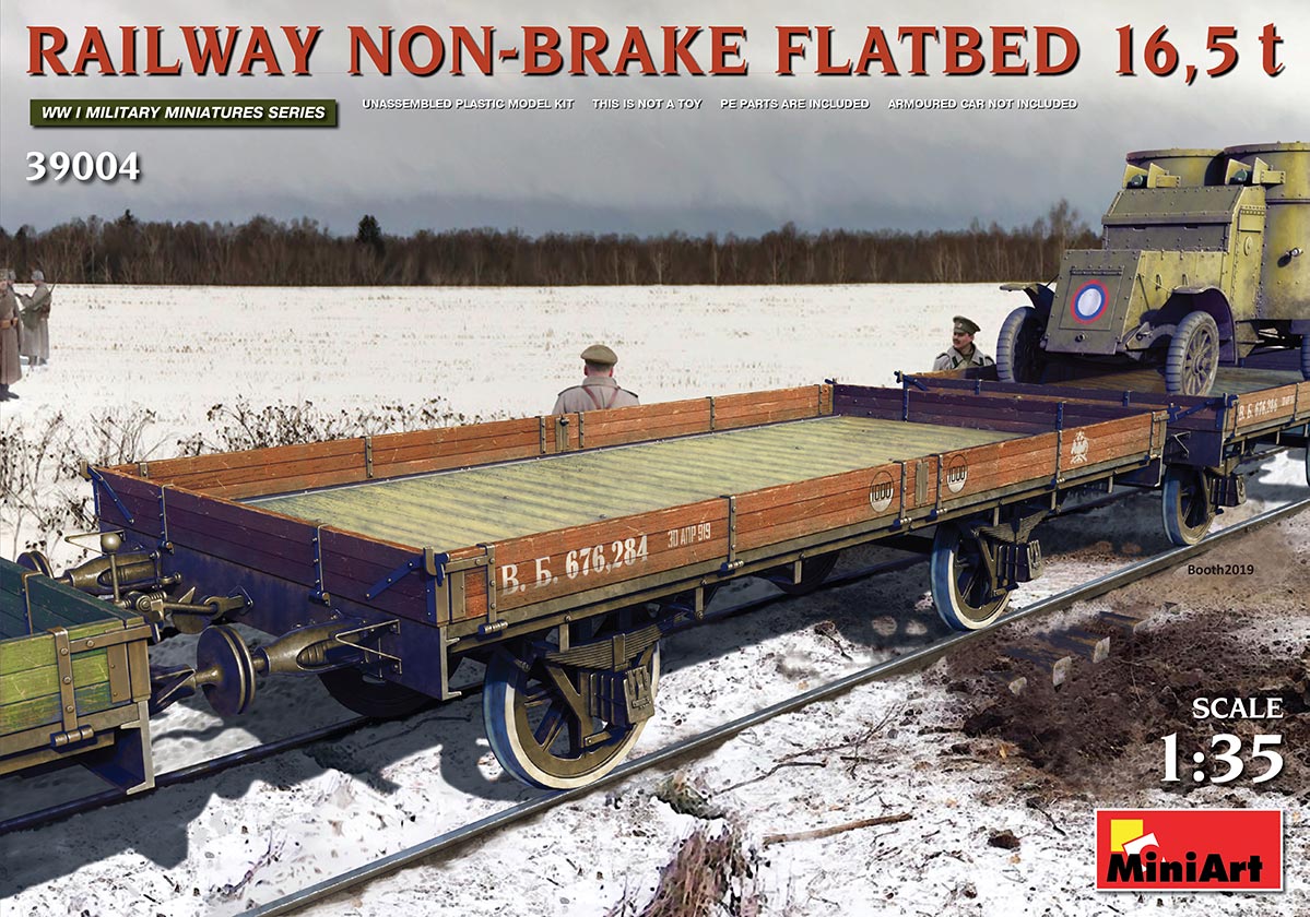 Railway Non-Brake Flatbed 16.5t