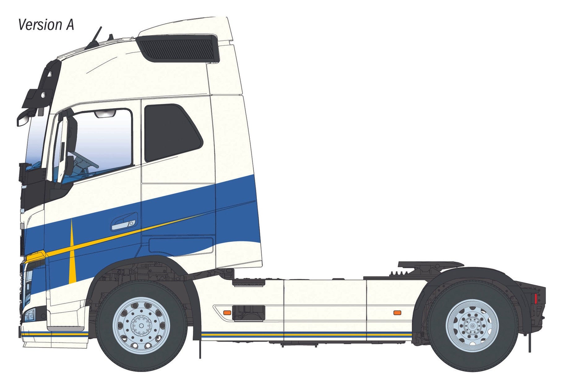 Italeri - 3970 - Volvo FH16 Medium Roof - paint schemes