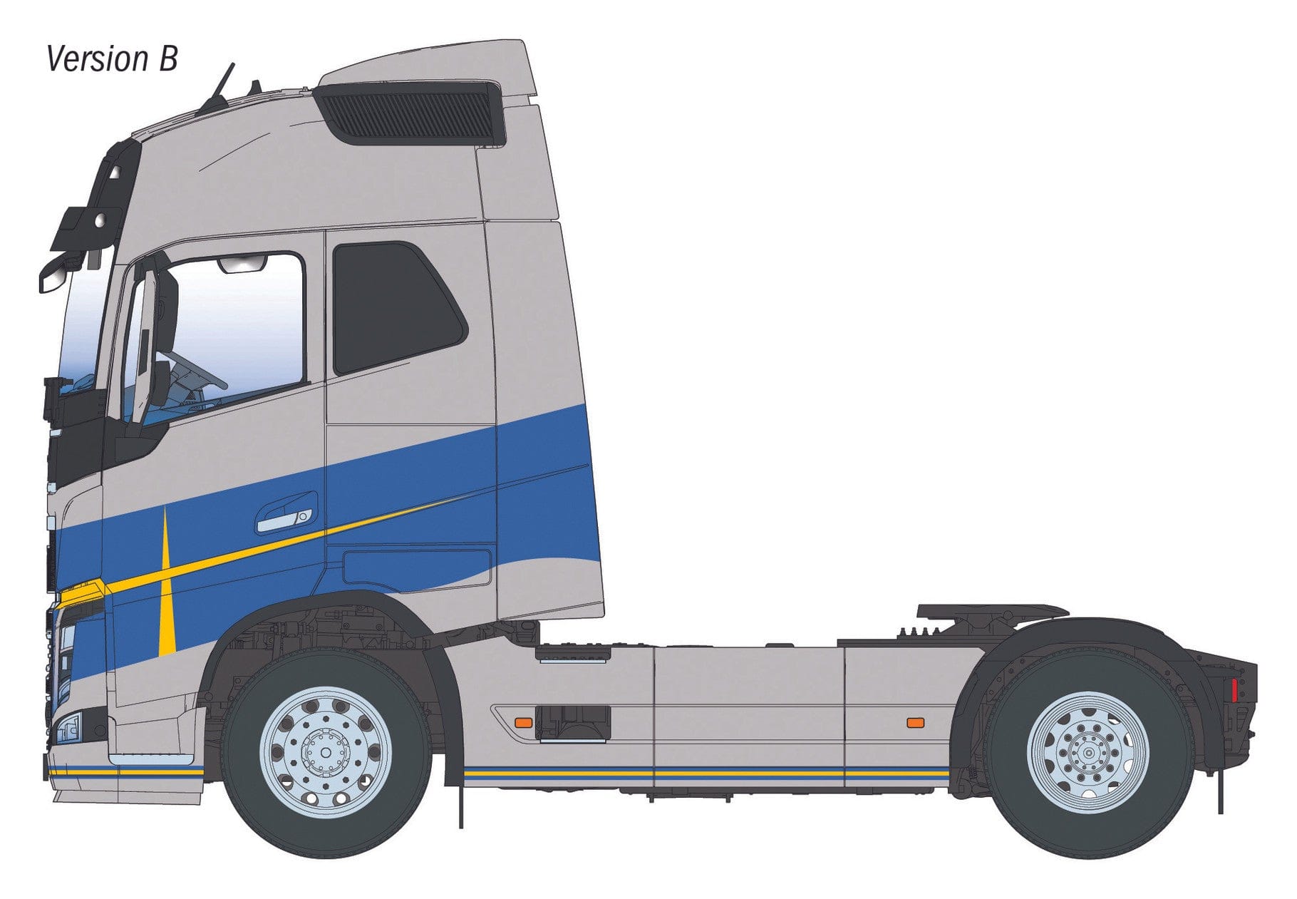 Italeri - 3970 - Volvo FH16 Medium Roof - paint schemes