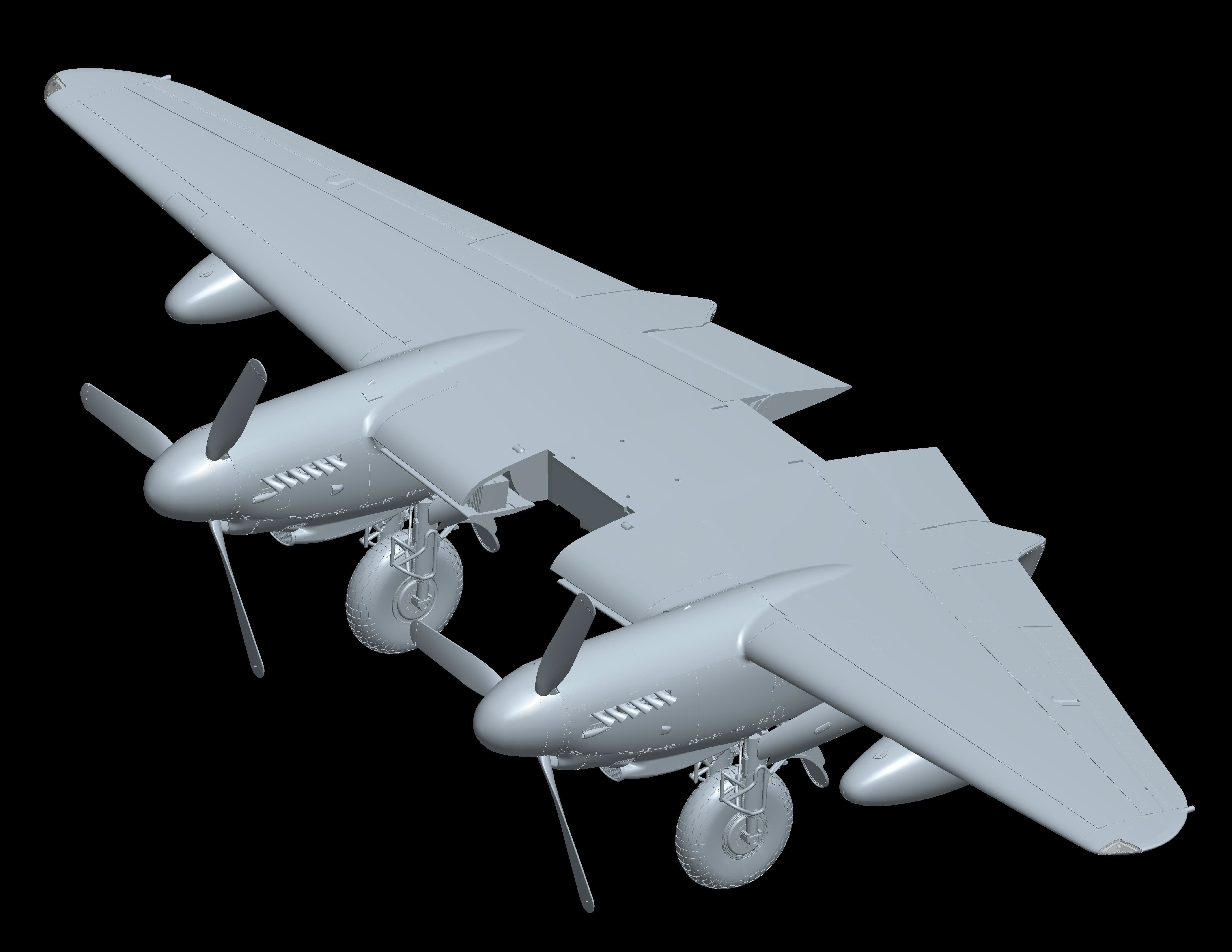 HK Models - 01E016 - de Havilland Mosquito B Mk IX / XVI - digital model