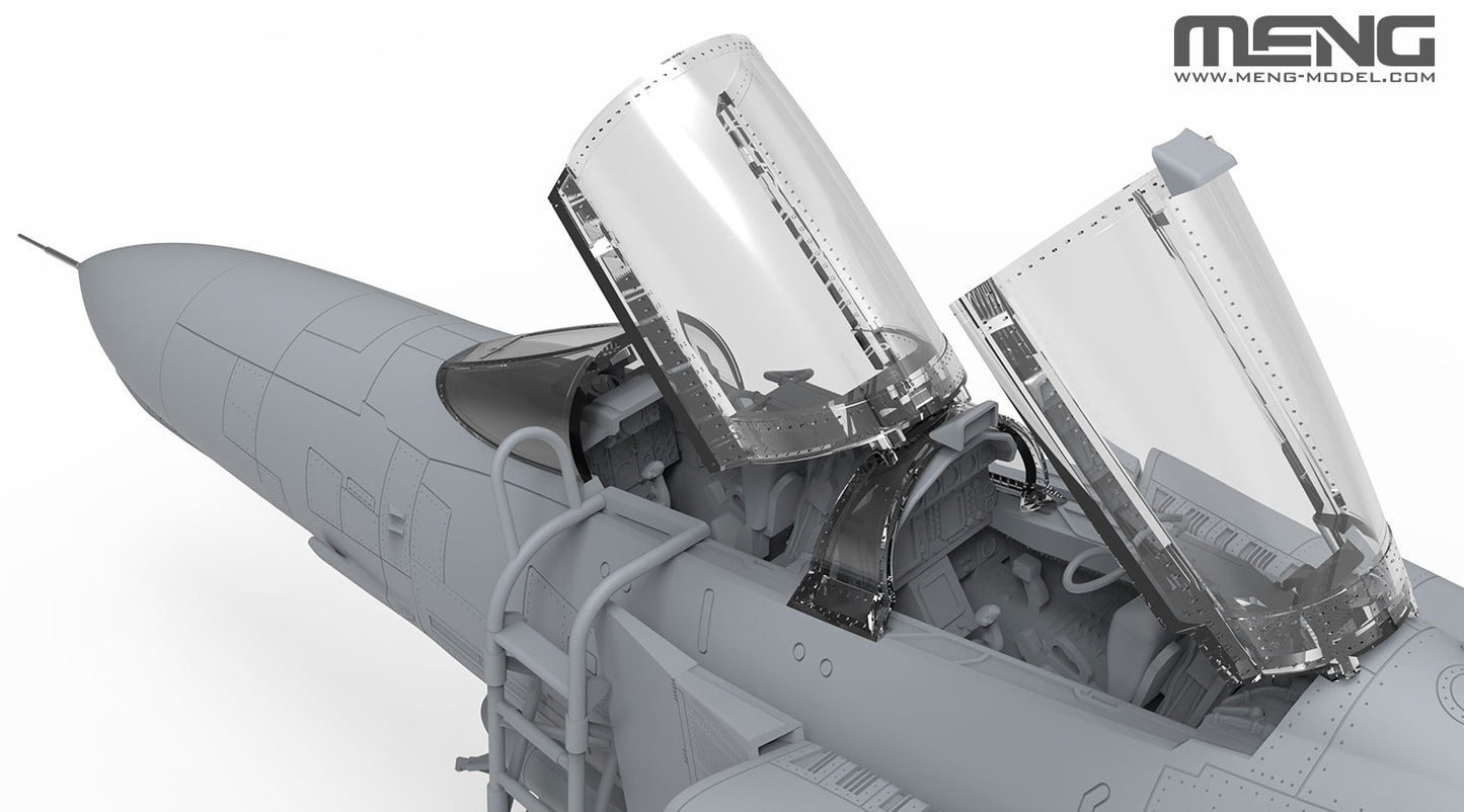 502 - digital model - The cockpit, its interior equipment and a boarding ladder are precisely replicated.