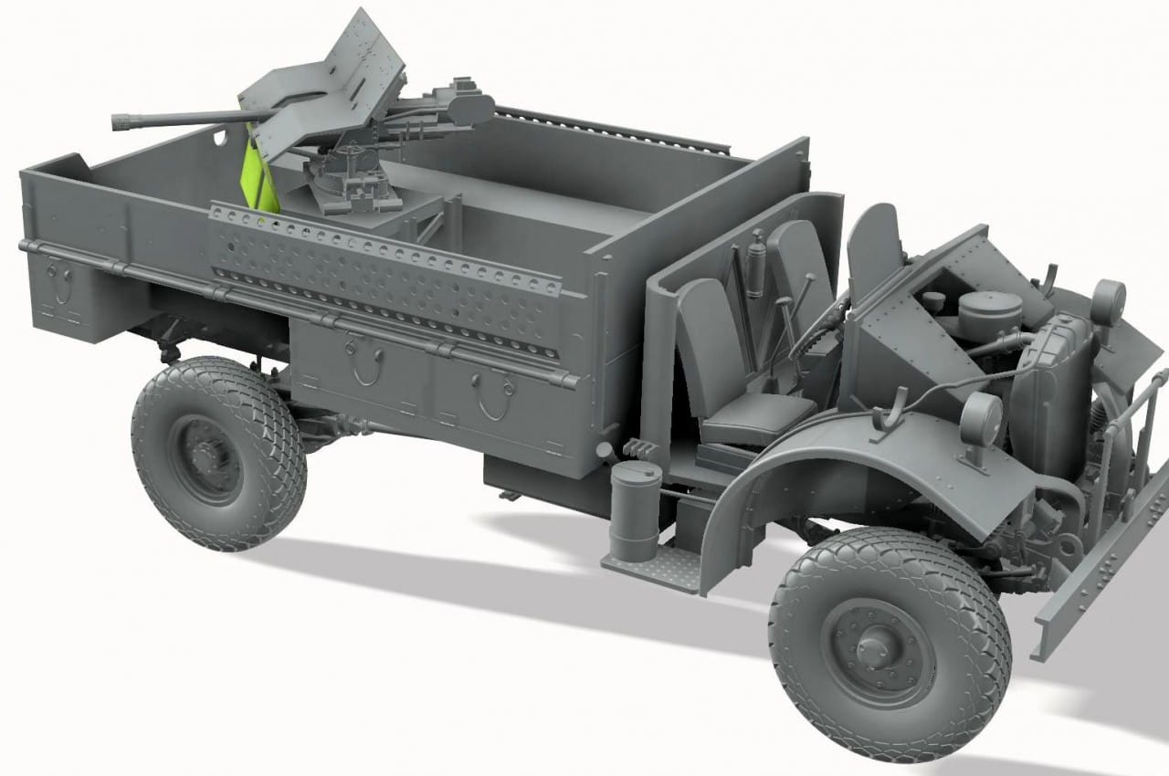Thunder Model - TM35312 - LRDG Ford F30 Gun Truck with OQF 37mm Mk I - digital model