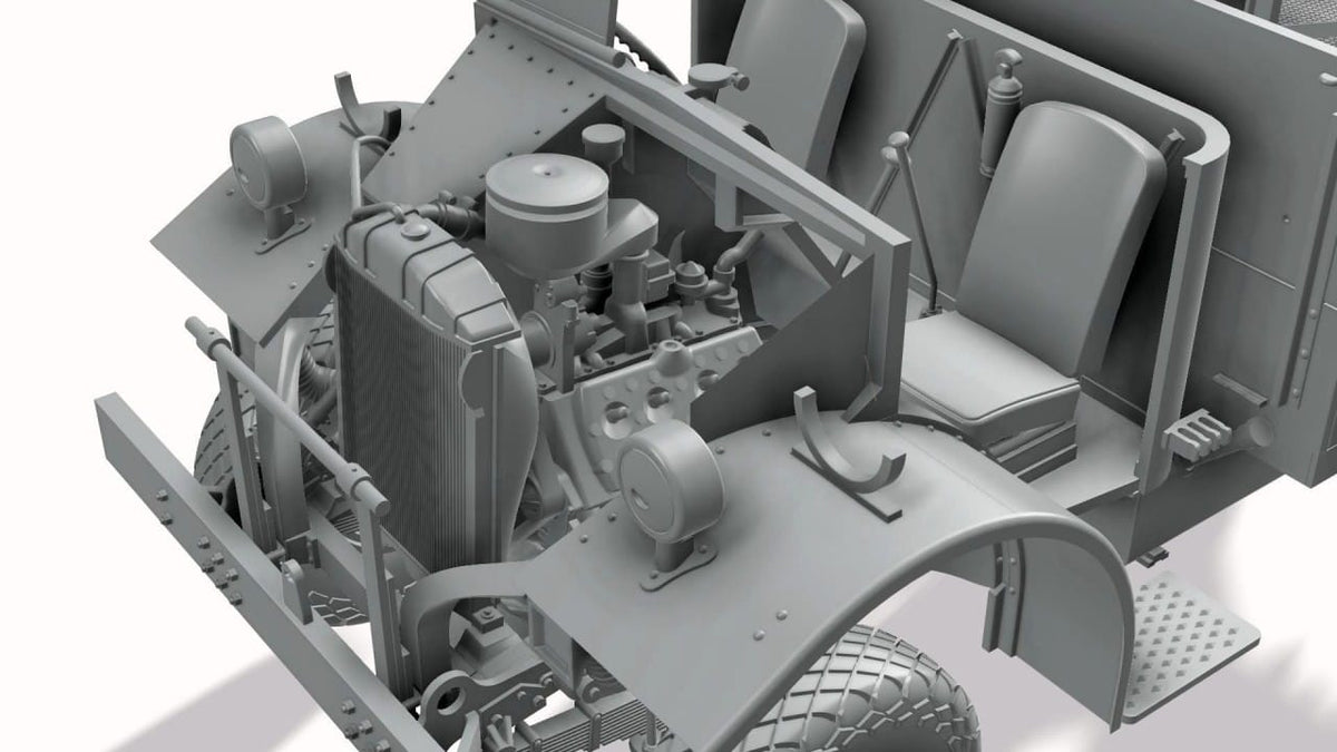 506 - Thunder Model - TM35312 - LRDG Ford F30 Gun Truck with OQF 37mm Mk I - digital model