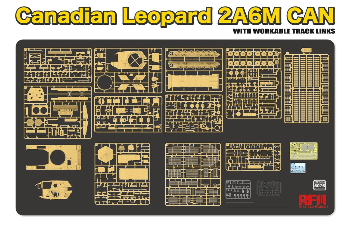Rye Field Model - 5076 - Leopard 2A6M CAN - sprue